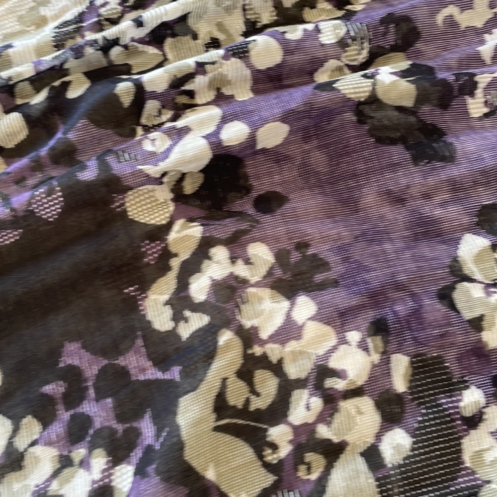 Purple patterned infinity scarf - Picture 5 of 6
